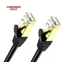 Cable de Red Kneysum de 8 Conductores, Aluminio Sólido, CAT5/CAT5e, RJ45, 1.5m, para Computadora, Router, Red Doméstica