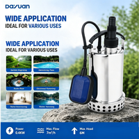 Pompe à eau submersible DAYUAN en acier inoxydable avec moteur à protection thermique pour le transfert d'eau propre