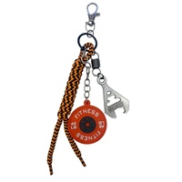 Yiliuba Porte-clés mini mignon imprimé en typographie, noué à la main, réutilisable, avec accessoires DIY, en nylon, pour sac à dos et alpinisme sportif