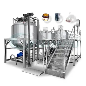 Liquid Soap Hair Shampoo Manufacturing Mixing Machine Vacuum Emulsifying Cosmetic Cream Making Machine With Ce Iso