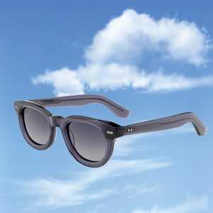 2026年レトロ高級ラグジュアリーグラスアイウェアカスタムロゴ偏光厚手ハンドメイドデザイナーアセテートブランドサングラス女性用 - Product Image 4