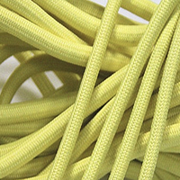 Cordon carré tressé en aramide résistant à la chaleur et ignifuge, jaune, 100 % fibre de para-aramide, 280-550, bobine d'emballage industriel, 3mm-6mm