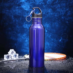 Nueva Botella Deportiva Creativa de Acero Inoxidable de Pared Simple, con Impresión de Logotipo Promocional, para Regalo, Tienda, Deportes al Aire Libre, a Prueba de Fugas - Product Image 4