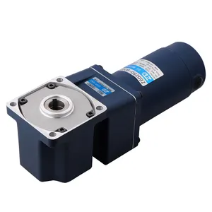 12V 24V 90V 6W 10W 15W 25W 40W 60W 90W120W 200W 300W Brushed DC Gear Motor With Right Angle Gearbox