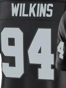 Nouveau maillot de football américain cousu 2024 15 Minshew II 89 Brock Bowers 94 <span class=keywords><strong>Wilkins</strong></span> - Product Image 2
