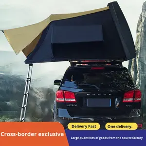 Tente de toit SUV à ouverture rapide automatique Moderne Quatre saisons Coque rigide en aluminium Double couche Une chambre en <span class=keywords><strong>tissu</strong></span> de coton - Product Image 5