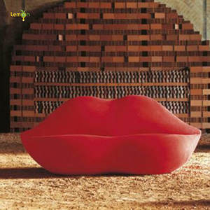Muebles modernos para el hogar, sala de estar, con forma de labios, sexy, rojo, sofá de labios - Product Image 1