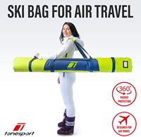 Sac de ski externe personnalisé tendance, antivol, imperméable, entièrement rembourré, pour ski de neige, 175 cm, 20-35 L, idéal pour les voyages aériens