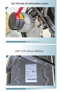 Silla de ruedas eléctrica plegable para niños, sillas de ruedas eléctricas inteligentes ligeras, silla de ruedas pediátrica portátil motorizada - Product Image 4