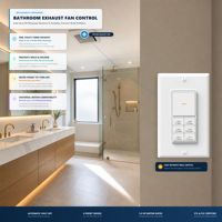 Minuteur mural Decora à compte à rebours de 4 heures, interrupteur 1/2 CV pour ventilateur/moteur, unipolaire multivoies multi-minuteries 15A
