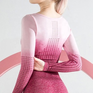 Kundalini-<span class=keywords><strong>ropa</strong></span> de Yoga de manga larga para <span class=keywords><strong>mujer</strong></span>, <span class=keywords><strong>ropa</strong></span> de marca privada de fábrica de talla grande para verano - Product Image 1