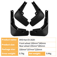 Nouveau garde-boue de voiture garde-boue évasé pour BYD Han EV 2020 garde-boue roue saleté garde-boue pièces en plastique Tuning Access