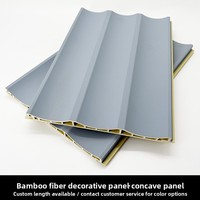 Panneau mural et de plafond en fibre de bambou moderne, imperméable, résistant à l'humidité et à la moisissure, écologique, garantie 3 ans pour hôtel