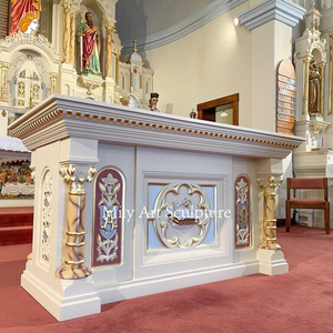 Bàn thờ nhà thờ Công giáo bằng đá cẩm thạch chạm khắc thủ công đặt trong nhà, đặt làm riêng cho nhà thờ - Product Image 1