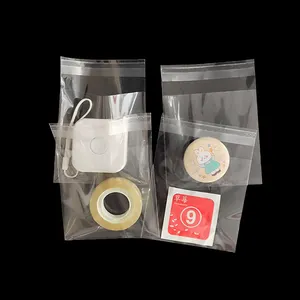定制不同尺寸透明OPP自粘袋。gif ts耳环电子产品零件塑料包装袋