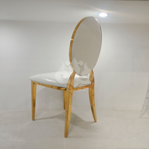 Ghế tiệc cưới lưng tựa hình chữ O mạ vàng hiện đại, nội thất khách sạn, kiểu ghế Chiavari dùng cho tiệc cưới, sự kiện - Product Image 4