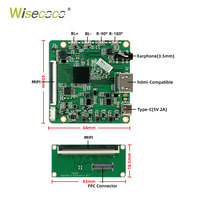 Wisecoco Écran Paysage 5,5 Pouces 2K 60HZ Solution d'Affichage PS5 VR 2560*1440 Interface Mipi Module d'Affichage LCD avec Panneau