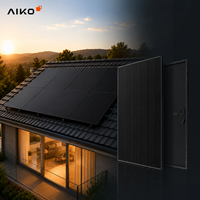 Module bifacial double vitrage AIKO NEOSTAR 3S+54 460W-475W, panneau PV Aiko-A-MCE54Db 460W465W470W475W N-Type ABC tout noir pour la maison