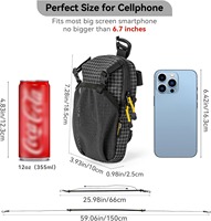 Sac à dos portable imperméable avec bandoulière pour smartphones, randonnée, camping et escalade - Accessoire de plein air léger