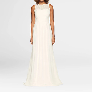 Mở Lại Với Tấm Voan Mờ Phù Dâu Váy Dạ Hội Xếp Li Tỏa Sáng - Product Image 2