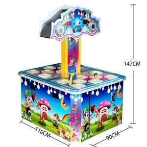 Máquina de Juegos Arcade de Martillo Operada con Monedas para 2 Jugadores, Juego de Golpear Ranas y Ratones, Consola de Juegos de Redención para Niños - Product Image 2