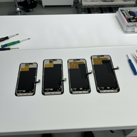 Écran factice pour iPhone 12/13/14/15/16/17 Pro Max Air LCD non fonctionnel avec numériseur tactile et châssis complet