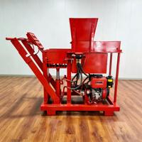 Machine à briques Lego hydraulique diesel 12HP / Cycle de 60 secondes, sans électricité, idéale pour les petites briqueteries et les logements ruraux