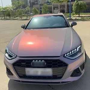 NUYAO Premium Volcano Grey Pink Color Wraps Gloss Grey Color Changing Vinyl Wrap Sticker PVC Car Protection Película de autocuración