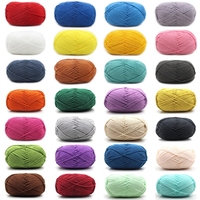 4ply Smooth Milk Fiber Knitting Wool Yarn 50g Fabric for DIY Handcrafts Hand Knitted Sewing Supplies