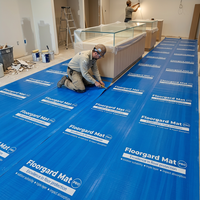 Film de protection temporaire pour sols, anti-rayures, imperméable, en rouleau OPP, pour projets de construction résidentielle