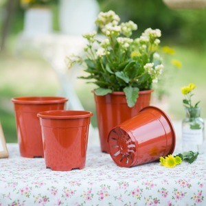 Pots de jardin <span class=keywords><strong>en</strong></span> plastique multi-tailles P202 pour l'intérieur et l'extérieur, pots de fleurs durables, conteneurs pour pépinière - Product Image 1