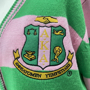 Breathable Customized AKA <b>Women</b> Sweater Sorer pink and Green Solid Colors <b>Cardigan</b> Sustainable Knitwear - Product Image 1