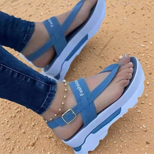 New Summer Plus Size 43 Wedge <strong>Sandals</strong> for Women <strong>Platform</strong> Roman <strong>Thong</strong> <strong>Sandals</strong> Wedge Shoes - Product Image 2