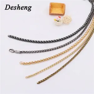 Wholesale Metal Bag Accessories Handle Replacement Shoulder Solid Brass Material Bag Chain Strap