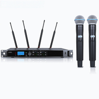 Système UHF sans fil ULXD4D avec microphone dynamique portable True Diversity pour le chant en extérieur, le KTV, les conférences, les spectacles et les grands événements
