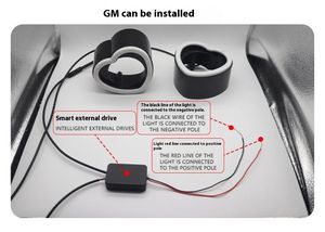 Feux de jour à <span class=keywords><strong>LED</strong></span> en forme de cœur de 2,5 pouces, avec cache noir pour <span class=keywords><strong>projecteur</strong></span> de phare de voiture, DRL, rétrofit DIY, pièces automobiles, RGB multicolore - Product Image 5