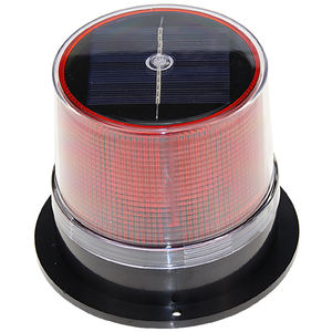 Balise stroboscopique solaire pour véhicule d'urgence, LED rouge/bleue, fixation magnétique pour la police et les pompiers - Product Image 4