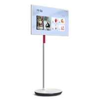 BOE 2025 Portable TV 24.5 pouces LCD publicité écran affichage roues électronique Smart TV support avec texte Animation affichage