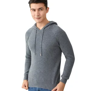 new Nordic style sports wind hooded men's knitted sweater