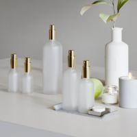 Botol Semprot Parfum Kaca Isi Ulang 5/10/15/20/30/50/100/200ml Amber/Coklat/Putih/Hitam/Transparan Kosmetik Perawatan Kulit Serum