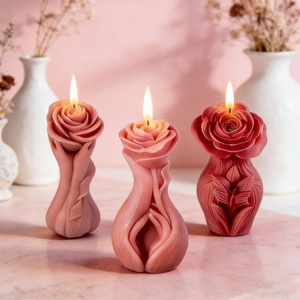 Molde de Silicona Creativo para Velas con Forma de Rosa y Cuerpo Humano para el Día de San Valentín, Marca TangChu - Product Image 1
