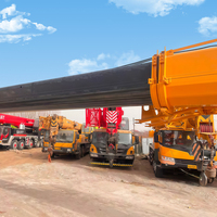 Grue télescopique montée sur camion de qualité professionnelle 35 tonnes, moteur et boîte de vitesses, modèle 2024, hauteur de levage 42,7 m, contrôle fluide, haute performance