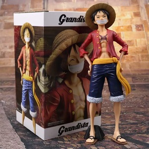 Figurine d'action <span class=keywords><strong>Luffy</strong></span> One Piece de 26 cm, visage <span class=keywords><strong>souriant</strong></span> amovible, en PVC, pour décoration de voiture - Product Image 6