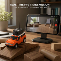 Voiture RC FPV miniature 1:64 Pocket Bronco avec caméra WiFi HD 720P intégrée, gyroscope, absorption des chocs avant et contrôle à distance, compatible VR
