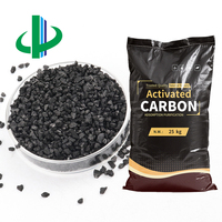 Charbon actif granulaire à base de charbon de haute pureté, valeur d'iode 900, pour la purification de l'eau de circulation industrielle, 25 kg/sac