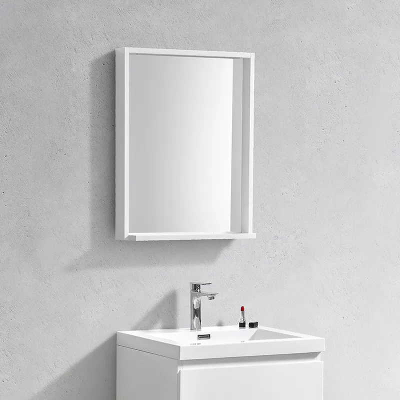 22 Inch Small Modern Wall Cosmetic Framed Bathroom Mirror