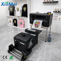 Imprimante DTF compacte 12 pouces XINMEI, vente directe usine, ensemble complet 30 cm, double tête, secoueur de poudre automatique, sécheur de durcissement