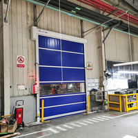 Nouvelle Porte Rapide Industrielle à Enroulement en PVC à Action Rapide avec Cordon de Tirage pour Entrepôt d'Usine Seppes