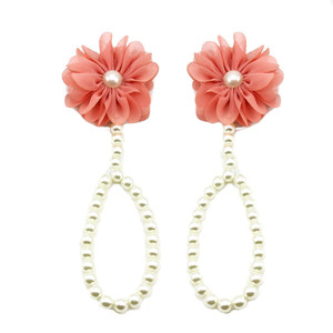 E1236 Gioielli alla Moda con Fiori, <span class=keywords><strong>Cavigliera</strong></span> Colorata per Neonati, Accessori per Piedi in Chiffon, Braccialetto a Piedi Nudi, Cavigliere con Perle per Bambini - Product Image 5