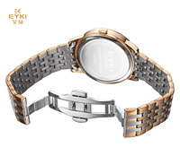 Ensemble de montres pour couple, bracelet en acier inoxydable, montre-bracelet à quartz étanche, tendance, pour les amoureux, vente en gros
